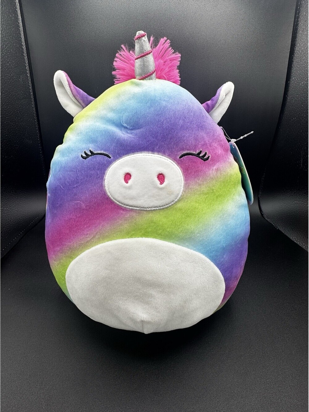 Squishmallows Clarissa Rainbow Unicorn Plush 12” Kellytoy Jazwares Pink Mane NWT